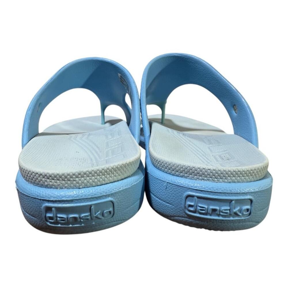 Dansko Krystal Blue Toe Loop Sandal Women size 39 US 9 - Picture 4 of 6
